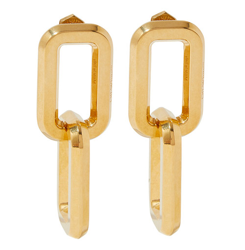 Allen Chain Earrings, Off-White